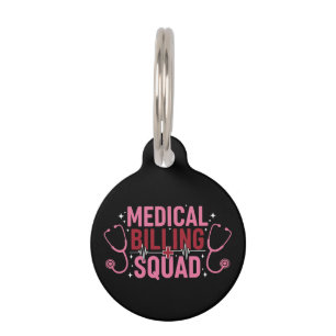 Médaillon Pour Animaux Équipe de facturation médicale drôle Cadeau de spé