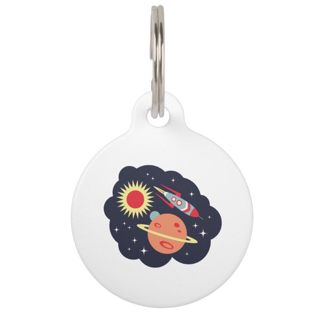 Médaillon Pour Animaux Espace extra-atmosphérique (Devant)