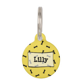 Médaillon Pour Animaux Étiquette de chien mignonne personnalisée d'os de