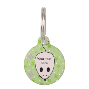 Médaillon Pour Animaux Étiquette de la souris