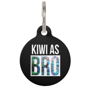 MÉDAILLON POUR ANIMAUX ÉTIQUETTE DE PERSONNALISATION POUR KIWI NÉO-ZÉLAND