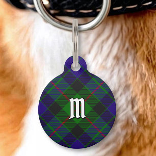Médaillon Pour Animaux Étiquette d'identification Clan Gunn Tartan