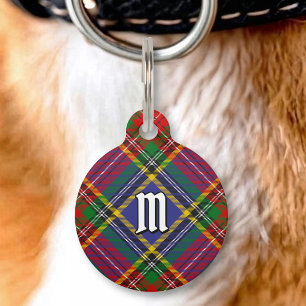 Médaillon Pour Animaux Étiquette d'identification Clan MacBeth Tartan