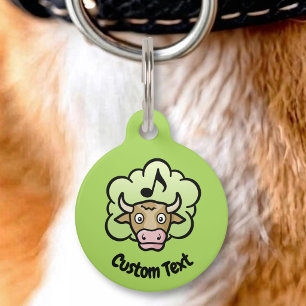 Médaillon Pour Animaux Étiquette d'identification de compagnie de dessin 