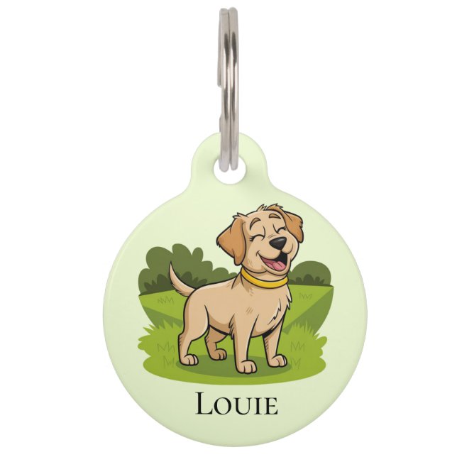 Médaillon Pour Animaux Étiquette d'identification de l'animal de compagni (Devant)
