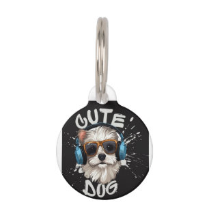 MÉDAILLON POUR ANIMAUX ÉTIQUETTE D'IMAGE DE CHIEN DANS L'ÉTIQUETTE D'ANIM