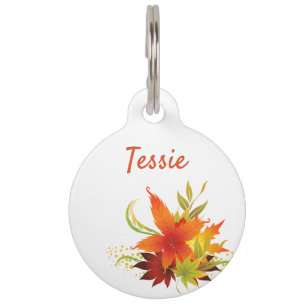 Médaillon Pour Animaux Étiquette ID animal de compagnie Thanksgiving