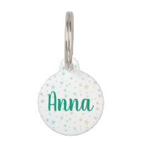 Étiquette Pastel Stars Stethoscope ID
