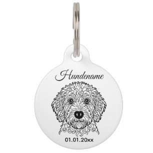 Médaillon Pour Animaux Étiquette personnalisée pour Goldendoodle en ligne