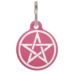Médaillon Pour Animaux Étiquette protectrice d'animal familier de rose de