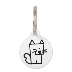 Médaillon Pour Animaux Étiquette ronde d'animal familier de Meepple de