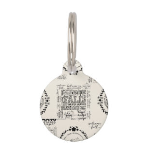 Médaillon Pour Animaux Étiquette ronde personnalisable pour animal de com
