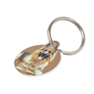 Médaillon Pour Animaux Étiquette ronde pour animaux