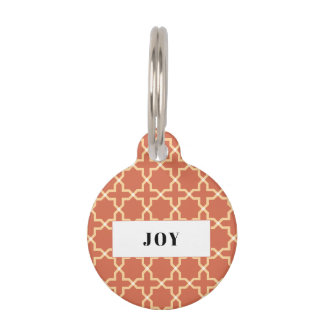 Médaillon Pour Animaux Étoile personnalisée en terre cuite motif pile