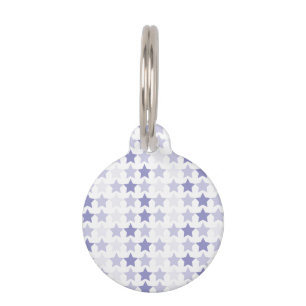Médaillon Pour Animaux Étoiles Patriotique Blue Ombre