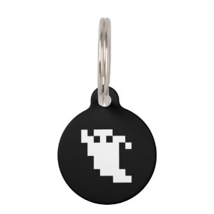 Médaillon Pour Animaux Fantôme à 8 bits pour pixels