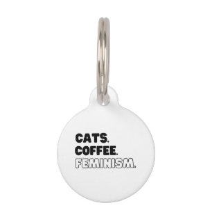Médaillon Pour Animaux Féminisme du café des chats