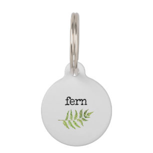 Médaillon Pour Animaux Ferme à feuilles vertes