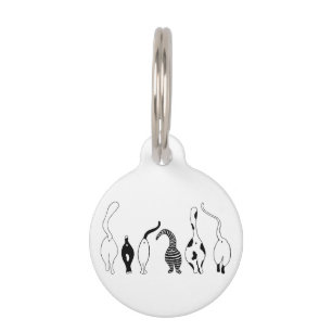 Médaillon Pour Animaux Fesses de chat