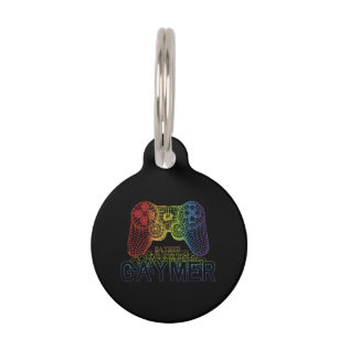 Médaillon Pour Animaux Fier Gaymer, Gay Pride Gaming