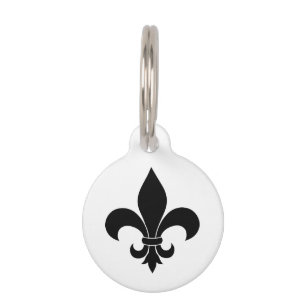 Médaillon Pour Animaux Fleur de lis Motif Classic
