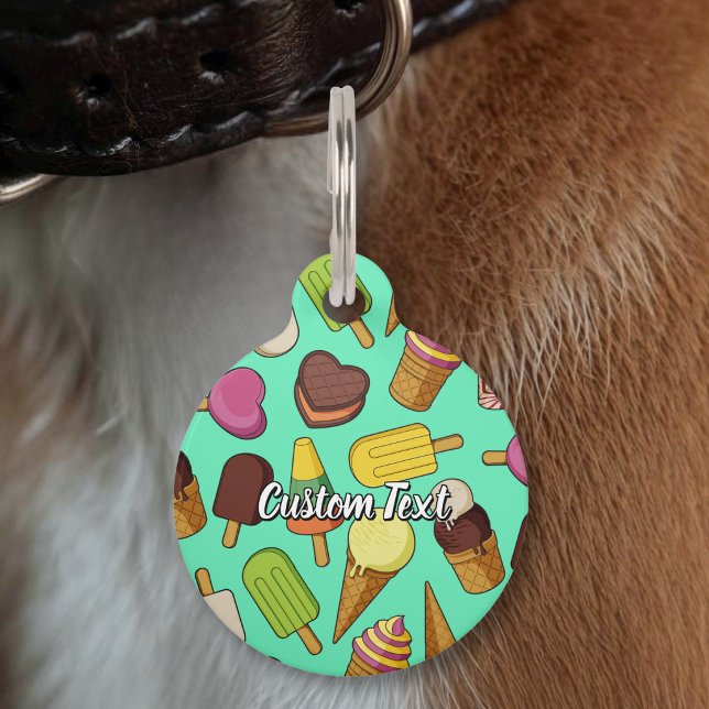 Médaillon Pour Animaux Fond de glace (Créateur téléchargé)