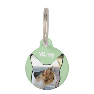 Médaillon Pour Animaux Forme de photo de chat