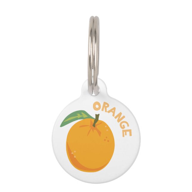 Médaillon Pour Animaux Fruits d'orange (Devant)