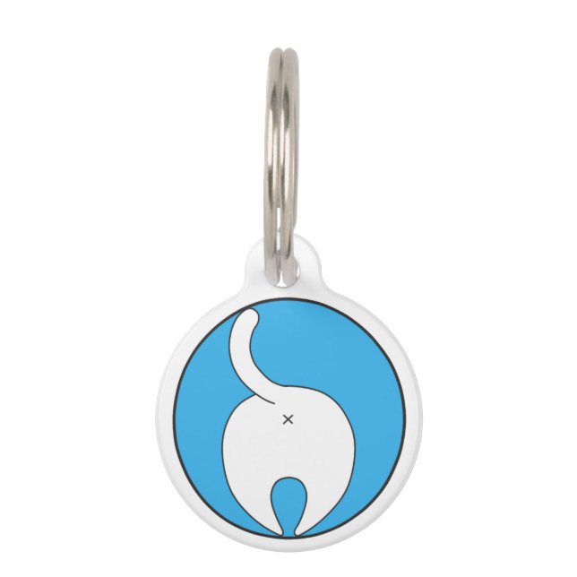 Médaillon Pour Animaux fuzzy bum (Devant)