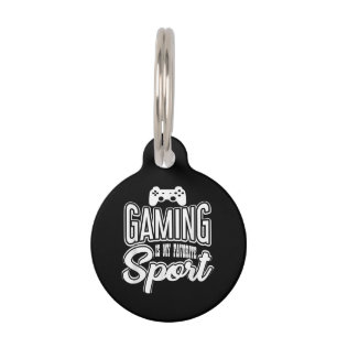 Médaillon Pour Animaux Gamer - Jouer Est Mon Sport Préféré