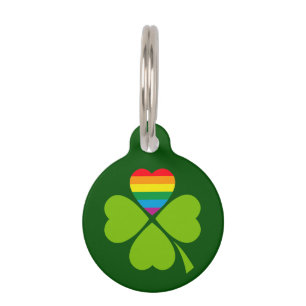 Médaillon Pour Animaux Gay Lucky Clover