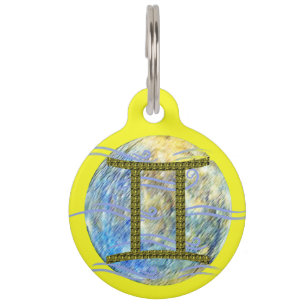 Médaillon Pour Animaux Gémeaux