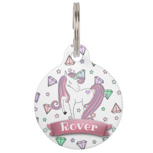 Médaillon Pour Animaux Gemmes assez en pastel personnalisées de diamant