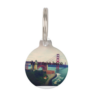 Médaillon Pour Animaux Golden gate bridge