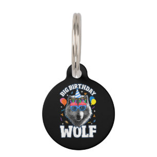 Médaillon Pour Animaux Grand Loup d'anniversaire pour les loups