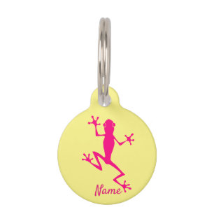 Médaillon Pour Animaux Grenouille à arbre rose Thunder_Cove