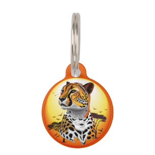 Médaillon Pour Animaux Guépard Félin Africain Animal Sauvage