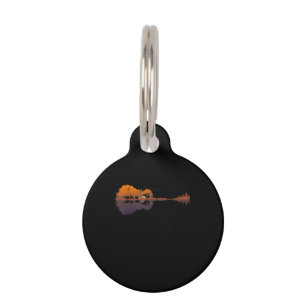 Médaillon Pour Animaux Guitar Lake Shadow