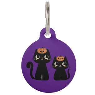 Médaillon Pour Animaux Halloween/Automne/Automne/citrouille/chat
