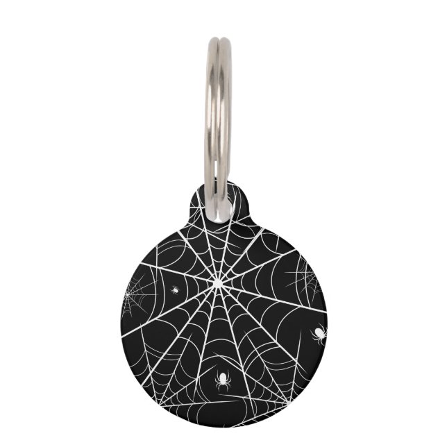 Médaillon Pour Animaux Halloween Spider Web (Devant)