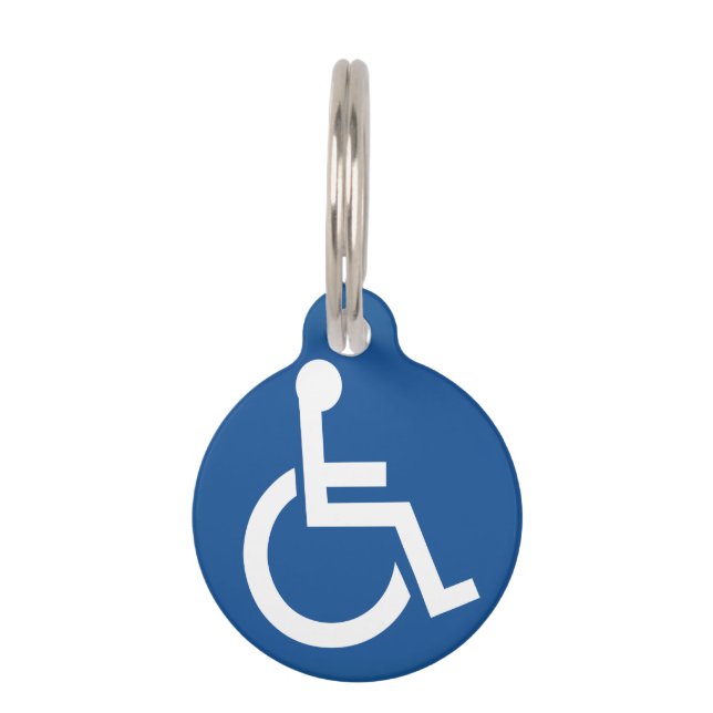 Médaillon Pour Animaux Handicapé (Devant)