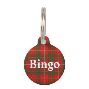 Médaillon Pour Animaux Happy Pet Clan Bruce Tartan Plaid