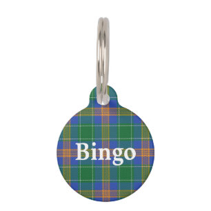 Médaillon Pour Animaux Happy Pet Irish Clan MacAuliffe Tartan Plaid