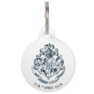 Médaillon Pour Animaux Harry Potter   Cimier de Poudlard - Bleu