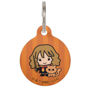 Médaillon Pour Animaux Hermione et Crookshanks en dessin animé