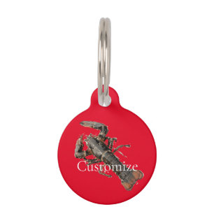 Médaillon Pour Animaux Homard frais du Maine Thunder_Cove