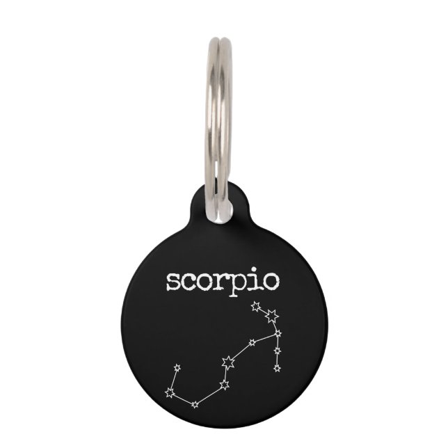Médaillon Pour Animaux Horoscope céleste Scorpio (Devant)