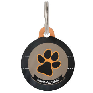 Médaillon Pour Animaux I love Mini-Aussies| Miniature American Shepherd