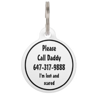 Médaillon Pour Animaux ID chien cool Nom personnalisé Propriétaire Coordo