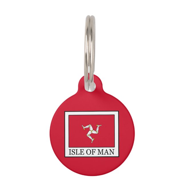 Médaillon Pour Animaux Île de Man (Devant)